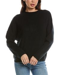 Forte - Slouchy Roll Trim Cashmere Pullover - Lyst