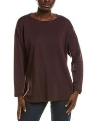 Eileen Fisher - Round Neck Long Box Top - Lyst