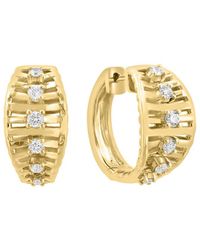 Effy Fine Jewelry - 14K 0.41 Ct. Tw. Diamond Earrings - Lyst