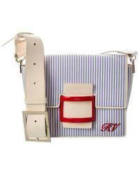 Roger Vivier - Logo Leather Shoulder Bag - Lyst