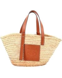 Loewe - Raffia Basket Tote Medium (Authentic Pre-Loved) - Lyst