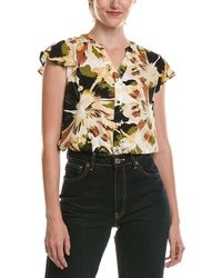 Anne Klein - Petite Flutter Sleeve Top - Lyst
