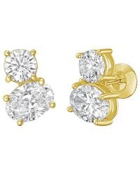Diana M. Jewels - 14K 12.00 Ct. Tw. Two-Stone Earrings - Lyst