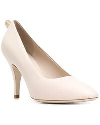 Ferragamo - 95Mm Pointed-Toe Leather Pump - Lyst