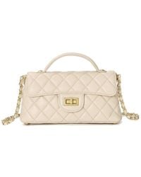 Tiffany & Fred Paris - Top-Handle Quilted Sheepskin Leather Shoulder Bag - Lyst