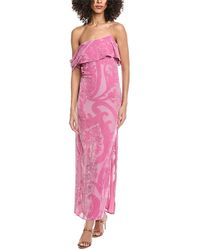 Etro - Georgia Silk-Blend Maxi Dress - Lyst