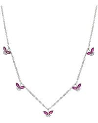 Diana M. Jewels - Fine Jewelry 14k 1.10 Ct. Tw. Diamond & Ruby Necklace - Lyst