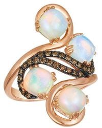 Le Vian - Neapolitan Opal 14K Rose 1.77 Ct. Tw. Diamond & Opal Cocktail Ring - Lyst