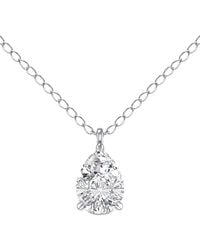 Lab Grown Diamonds - 14K 0.50 Ct. Tw. Lab Grown Diamond Necklace - Lyst