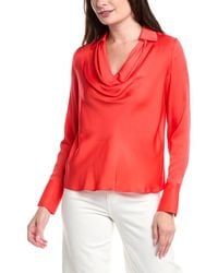 Tahari - The Ciaran Silk-Blend Blouse - Lyst