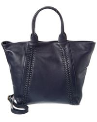 Persaman New York - Freya Whipstitched Leather Tote - Lyst