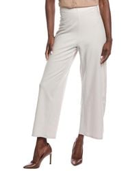 Eileen Fisher - Jersey Ankle Wide Wool Pant - Lyst