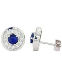 Diana M. Jewels - Fine Jewelry 18k 0.95 Ct. Tw. Diamond & Sapphire Earrings - Lyst