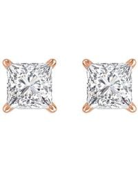 Diamond Select Cuts - 14k Rose Gold 0.50 Ct. Tw. Diamond Studs - Lyst