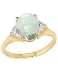 Reiss - 14K 6.30 Ct. Tw. Diamond & Amethyst Cocktail Ring - Lyst