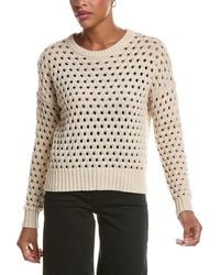 Autumn Cashmere - Mesh Crewneck Sweater - Lyst