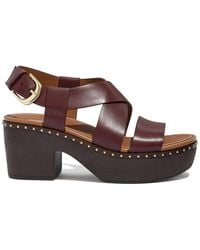 Fitflop Pilar Leather Sandal - Brown