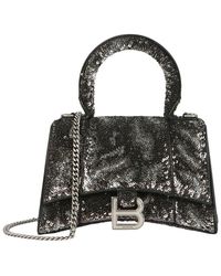 Balenciaga - Hourglass Xs Leather Top Handle Bag - Lyst
