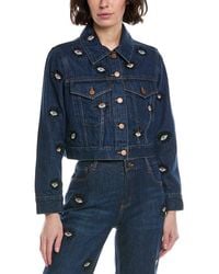 Alice + Olivia - Chloe Boxy Cropped Jacket - Lyst