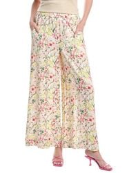 Vince Camuto - Wide Leg Linen-Blend Pant - Lyst