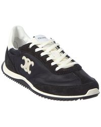 Celine - Logo Leather Sneaker - Lyst