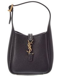 Saint Laurent - Le 5 A 7 Micro Leather Hobo Bag - Lyst