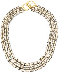 Kenneth Jay Lane - 18k Plated Multi-row Necklace - Lyst