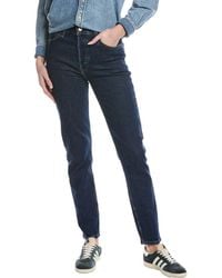 RE/DONE - Dark Rinse High-Rise Skinny Jean - Lyst