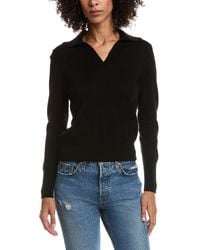 Forte - Wool & Cashmere-Blend Crystal Polo Sweater - Lyst