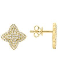 Effy Fine Jewelry - 14K 0.37 Ct. Tw. Diamond Earrings - Lyst