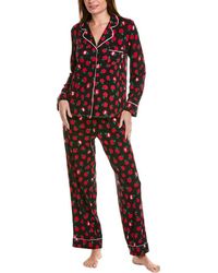 DKNY 2 piece Leopard print Pajama Set in Brown Lyst Canada