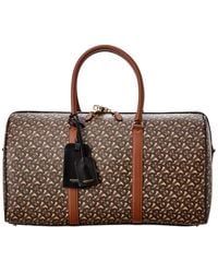 Burberry Patterned Duffel Bag - Brown