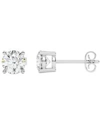 Lab Grown Diamonds - 14K 2.00 Ct. Tw. Lab-Grown Diamond Stud Earrings - Lyst