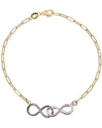 Meshmerise - 18K Over 0.10 Ct. Tw. Diamond Bracelet - Lyst