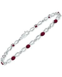 Gemstones - 1.61 Ct. Tw. Diamond & Ruby Bracelet - Lyst