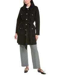 NVLT - Faux Fur Eyelash Military Coat - Lyst
