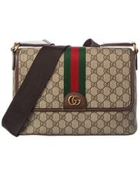 Gucci - Ophidia Medium Gg Supreme Canvas & Leather Messenger Bag - Lyst