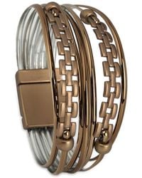 Saachi - Chain & Cord Leather Bracelet - Lyst