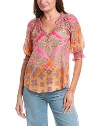 Hale Bob - Silk-Blend Eileen Blouse - Lyst