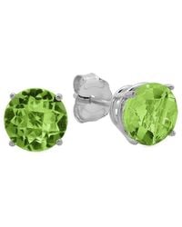 MaxColor - 10k 1.70 Ct. Tw. Peridot Studs - Lyst