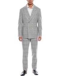 Brunello Cucinelli - 2Pc Silk, Wool & Cashmere-Blend Suit With Pleated Pant - Lyst