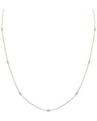 Diamond Select Cuts - 14K Rose 0.25 Ct. Tw. Diamond Necklace - Lyst