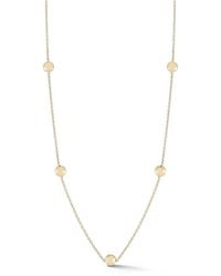 Ember Fine Jewelry - 14k Button Station Necklace - Lyst