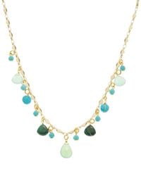 Rachel Reinhardt Jewelry - 14K Plated Amazonite, Malachite & Dangle Necklace - Lyst