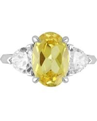Lab Grown Diamonds - 14K 4.30 Ct. Tw. Lab-Grown Diamond 3 Stone Engagement Ring - Lyst