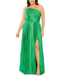 Mac Duggal - Plus Pleated Sleeve A-Line Dress - Lyst