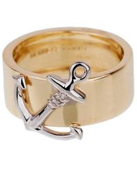 Hermès - 18K Two-Tone Anchor Ring (Authentic Pre-Owned) - Lyst