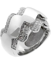 Van Cleef & Arpels - 18K 0.70 Ct. Tw. Diamond Wave Ring (Authentic Pre-Owned) - Lyst