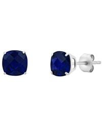 MaxColor - 14K 2.10 Ct. Tw. Lab-Grown Created Sapphire Stud Earrings - Lyst