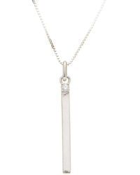 Meshmerise - 0.02 Ct. Tw. Diamond 18K Over Necklace - Lyst